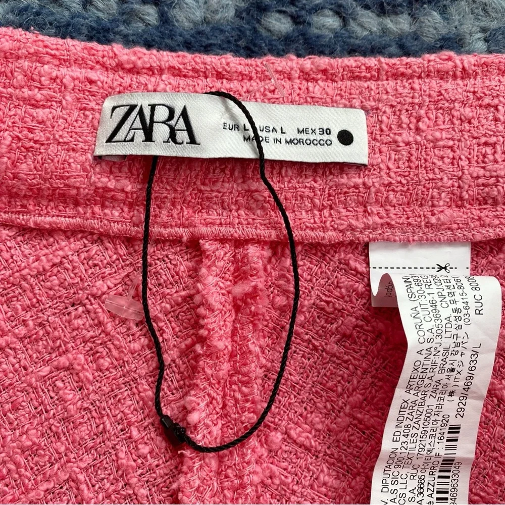 πΈ ZARA PINK TWEED HIGH WAIST ASYMMETRICAL MAXI SKIRT! - Picture 15 of 16